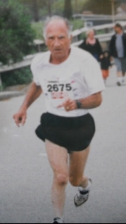 Bob running in marathon